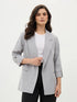 Ecuador Rolled-Up Sleeves Blazer-Cool Grey