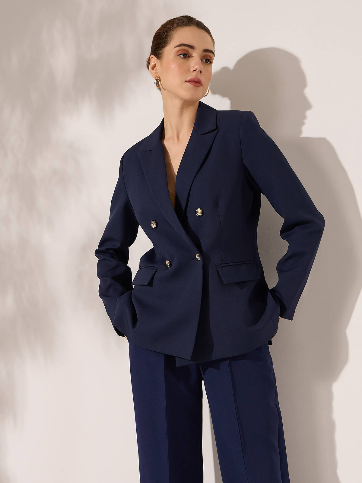 Imperia Clean Front Blazer-Midnight Blue