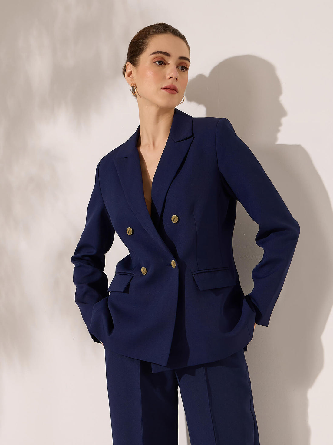 Imperia Clean Front Blazer-Midnight Blue