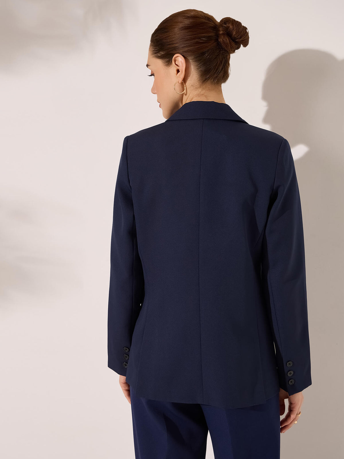 Imperia Clean Front Blazer-Midnight Blue