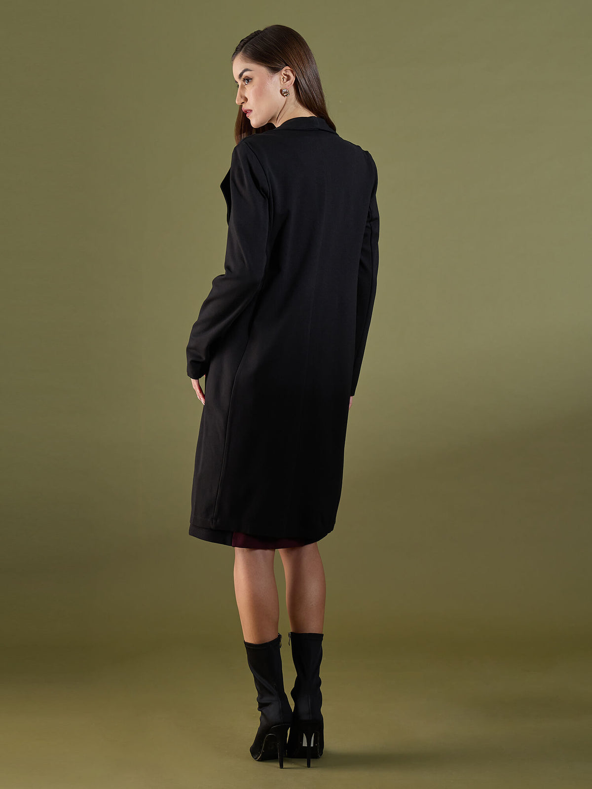 Whistler Shawl Collar Cape-Black - SALT Attire