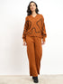 Scribble Co-Ord Set Appliqué Co-Ord Set - Rust