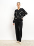 Scribble Co-Ord Set Appliqué Co-Ord Set - Black