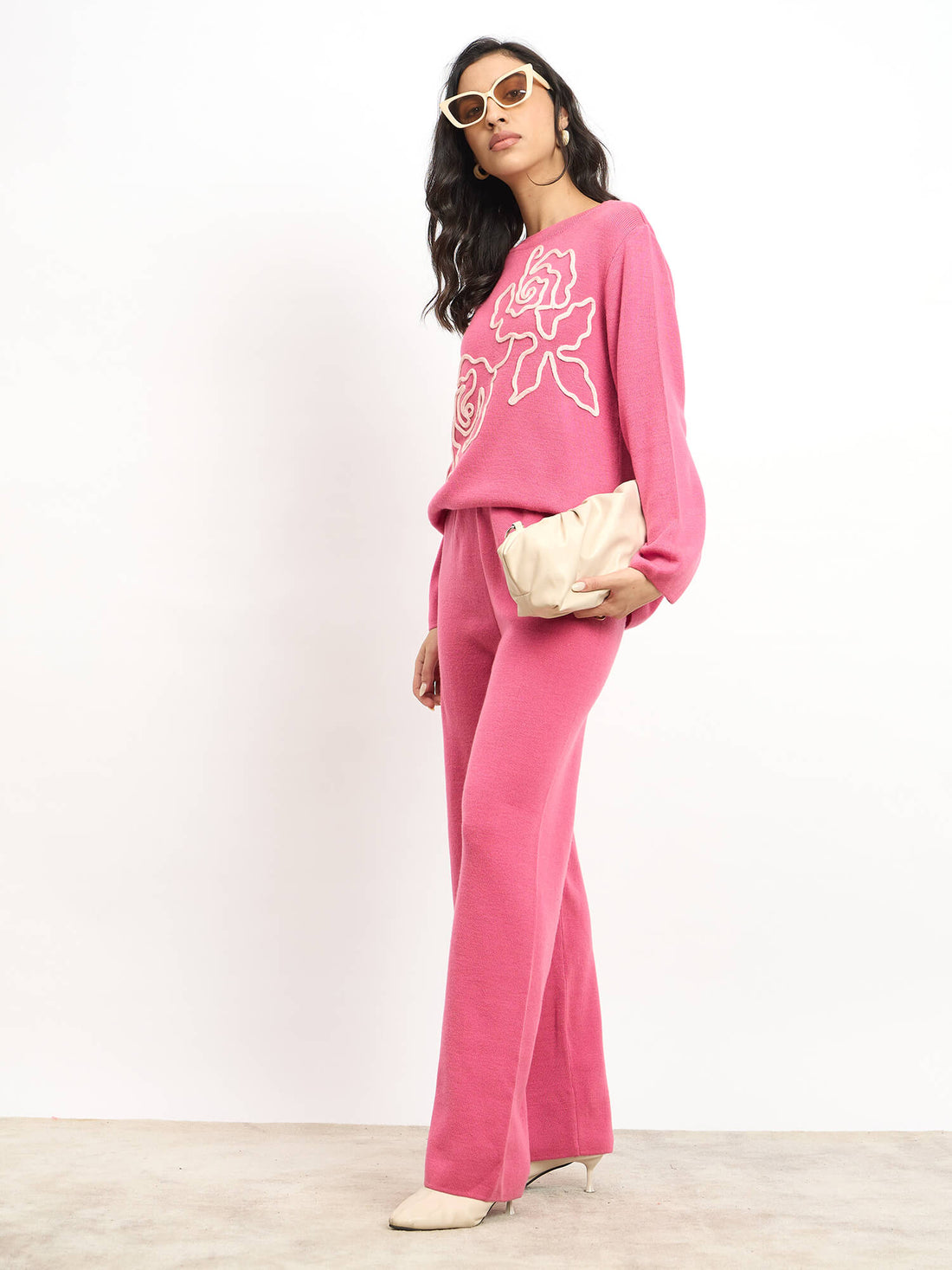Liana Applique Co-Ord Set - Pink