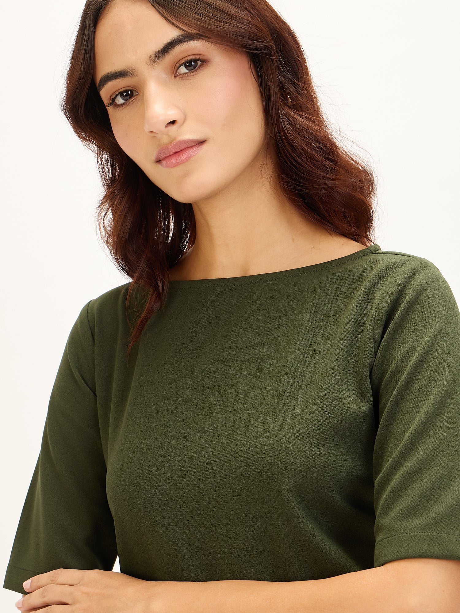 seaweed green color dress Khaite Ladies Seaweed Green Eden Knit Maxi Dress, Size Small 8854400 - Clothing