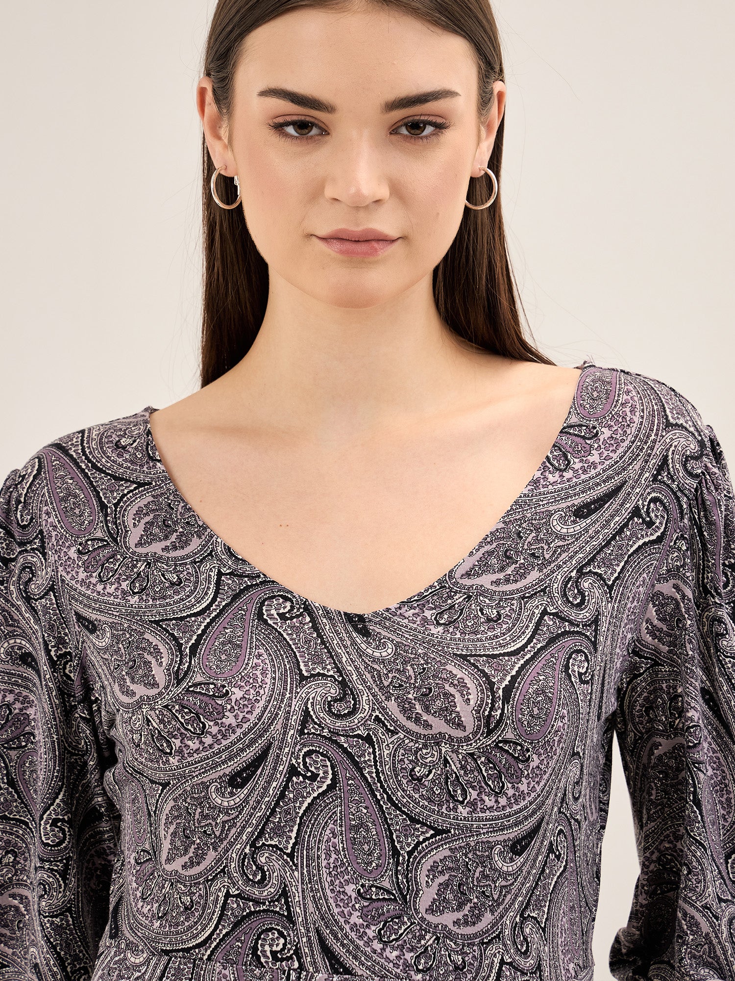 Persia Paisley Fit and Flared Dress - Multicolor