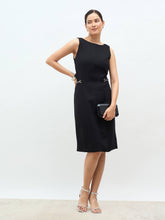 Revie Trim Detail Dress-Black