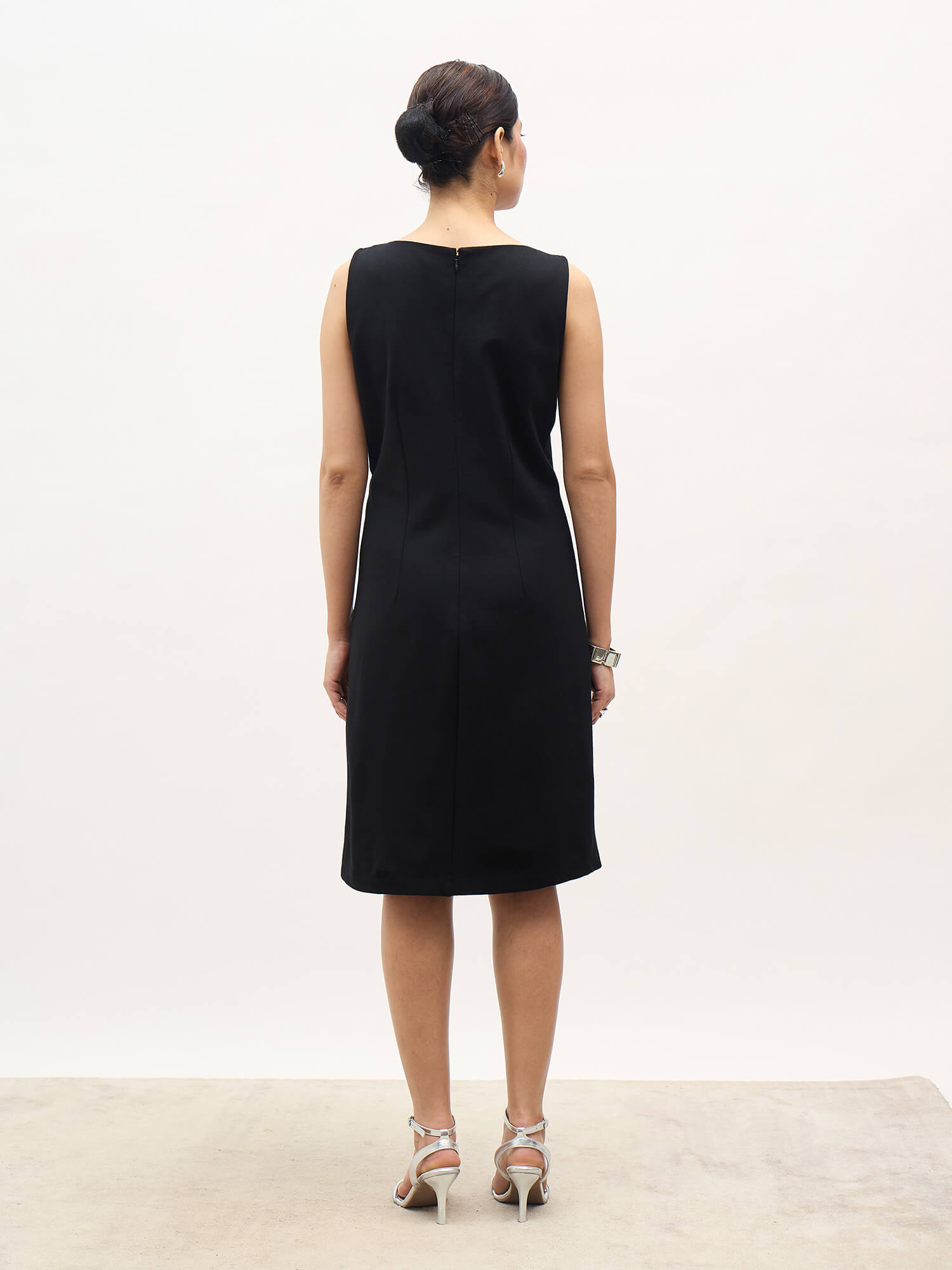 Revie Trim Detail Dress-Black