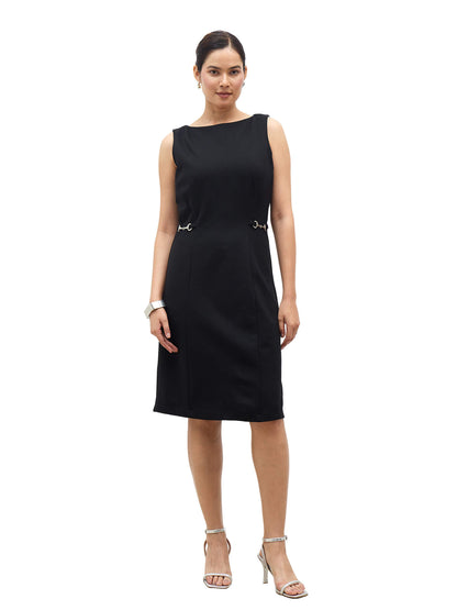 Revie Trim Detail Dress-Black
