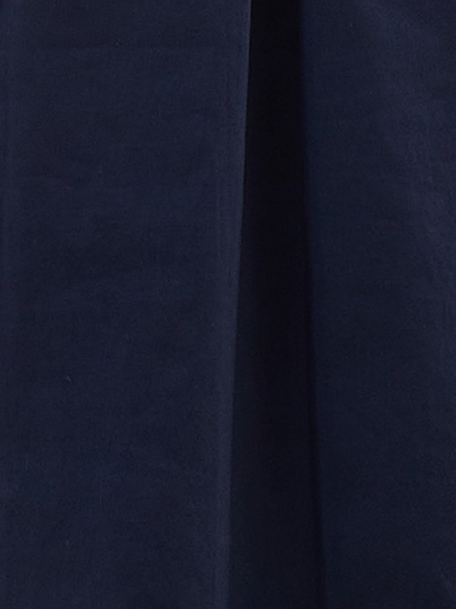 Arisea Pleat Detail Shirt Dress-Navy