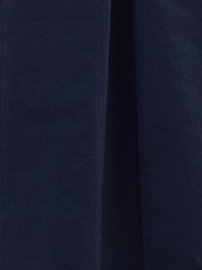 Arisea Pleat Detail Shirt Dress-Navy