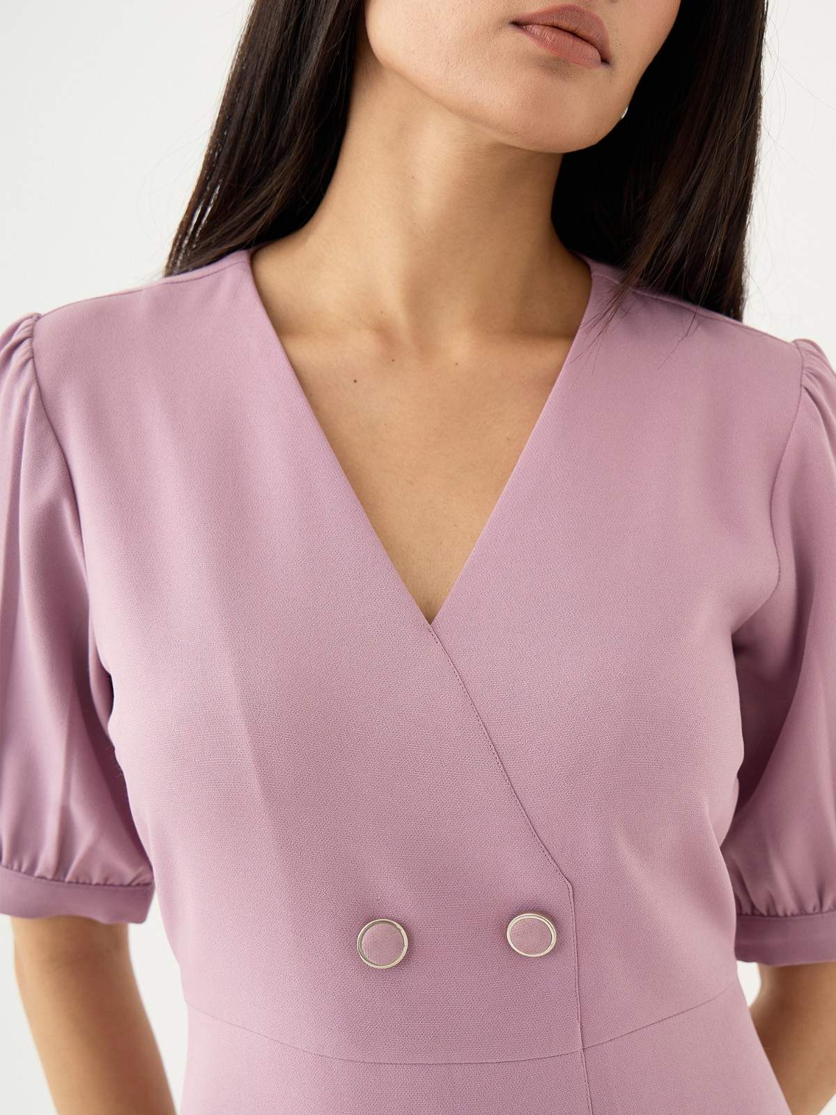 Rhapsody Fit &amp; Flare Blazer Style Dress-Mauve
