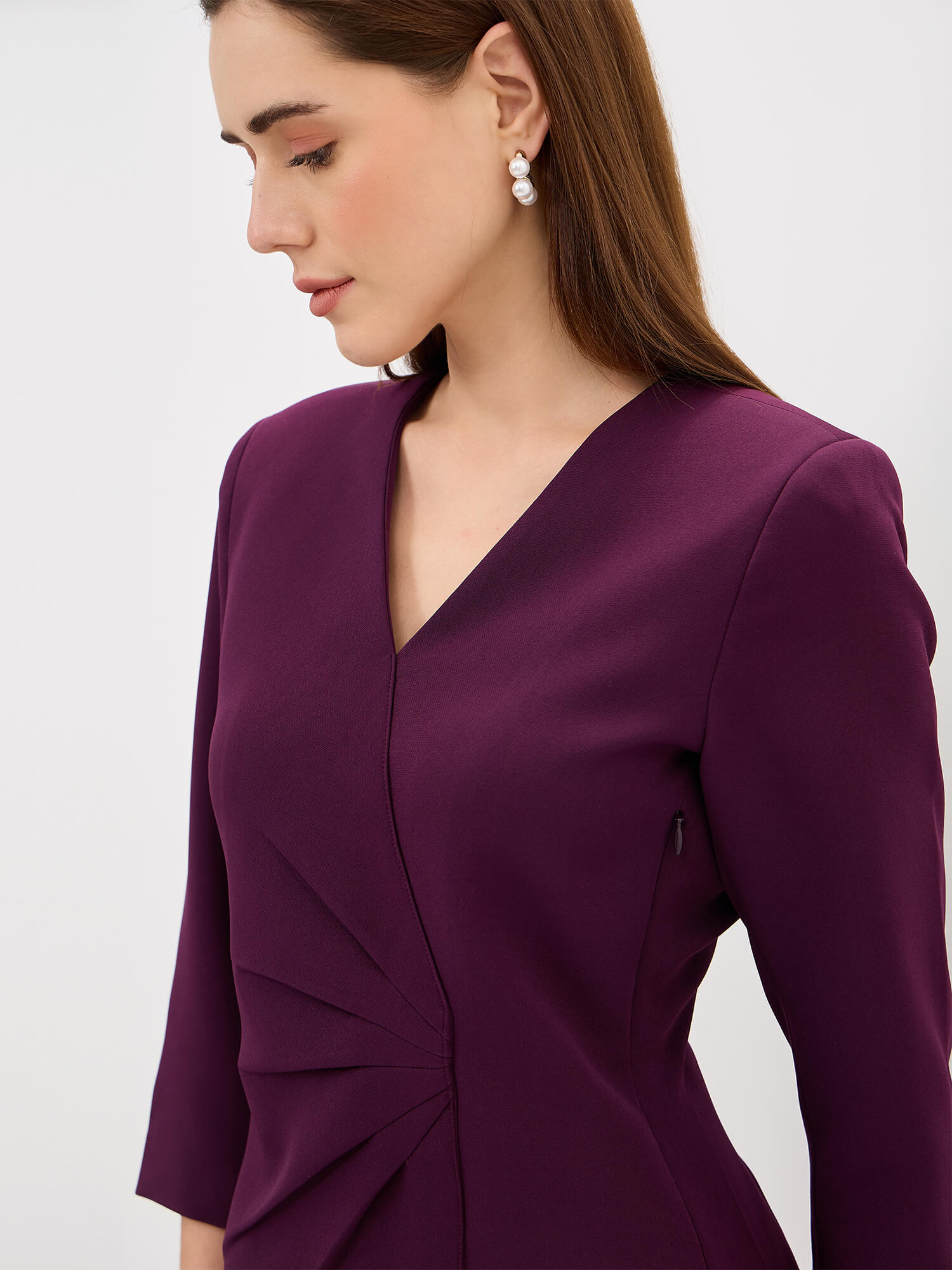 Mindy Blazer Dress-Purple