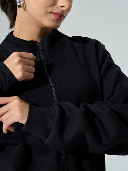 Milly Zip-Up Jacket - Black