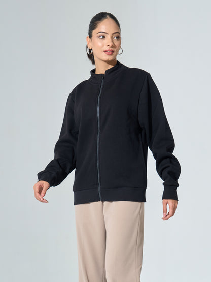 Milly Zip-Up Jacket - Black
