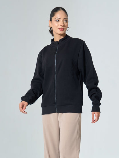 Milly Zip-Up Jacket - Black