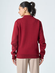 Milly Zip-Up Jacket - Wine