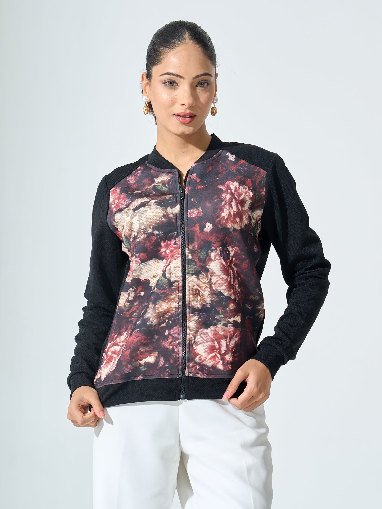 Franny Floral Bomber Jacket - Multicolor