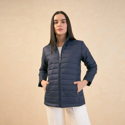 Maeve-Navy Puffer Jacket - Navy