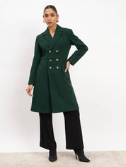 Arwen Longline Overcoat - Green