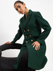 Arwen Longline Overcoat - Green