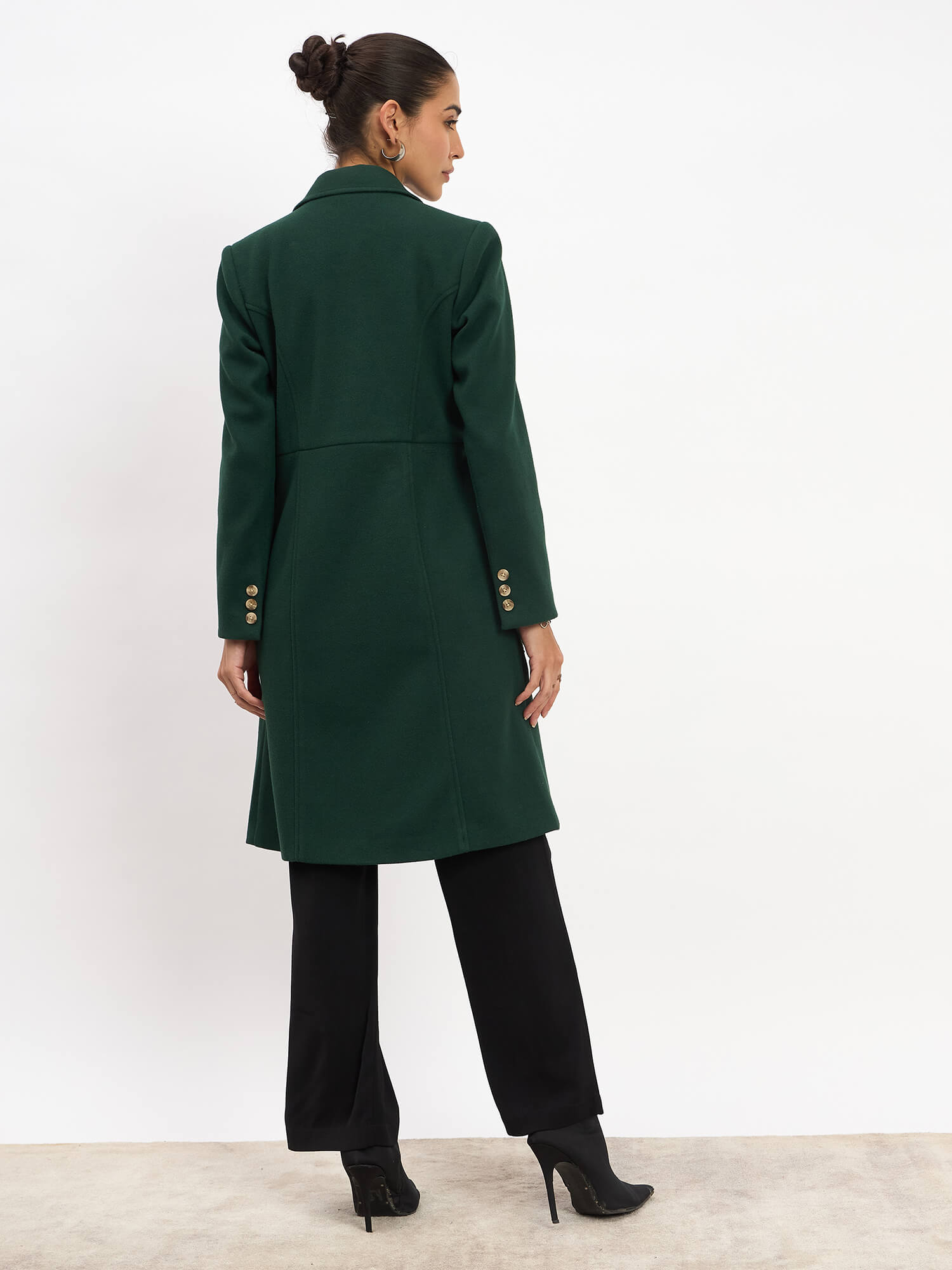 Arwen Longline Overcoat - Green