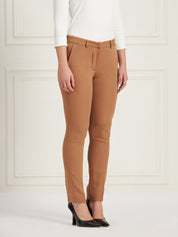 Earnest Mid Rise Slim Pants-Beige