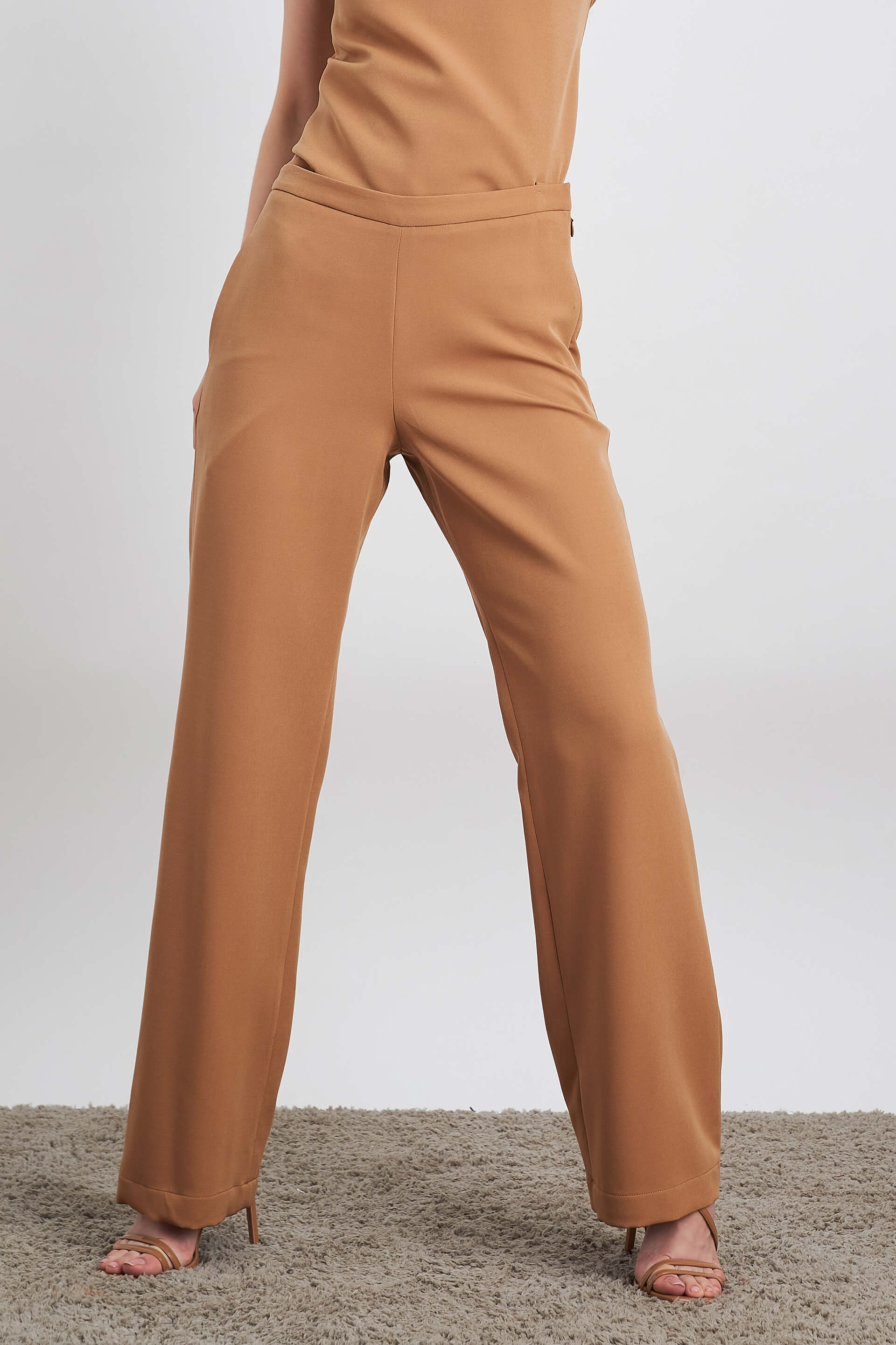 Lupin Formal Side Zip Pant - Beige