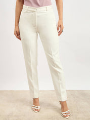 Earnest Mid Rise Slim Pant - White