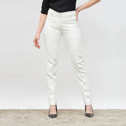 Earnest Mid Rise Slim Pant - White