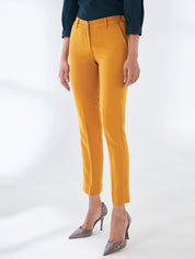 Diligent Elasticated Waist Pants-Mustard