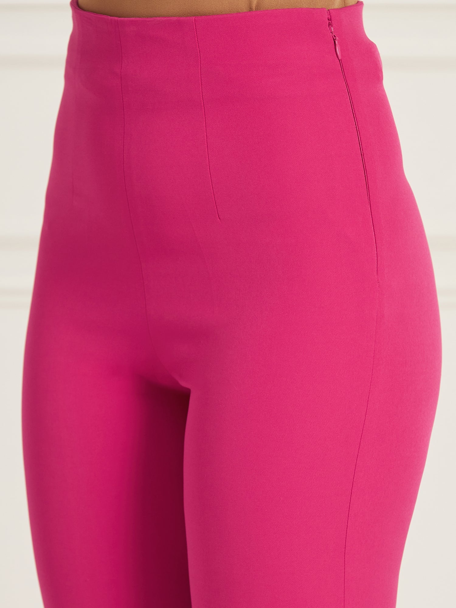 Glorious High Rise Bootcut Pants-Ruby Pink