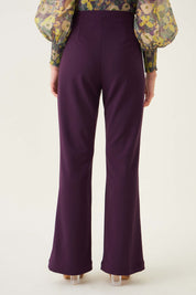 Glorious High Rise Bootcut Pants - Purple