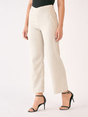 Liberal Striped Formal Side Zip Pant - Off White