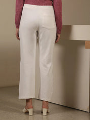 Airy Pull On Straight Jeggings - White