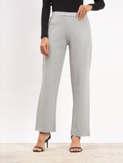 Airy Pull On Straight Jeggings - Grey