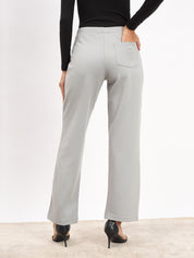 Airy Pull On Straight Jeggings - Grey