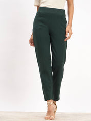 Flex Pull On Slim Jeggings - Dark Green