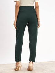 Flex Pull On Slim Jeggings - Dark Green