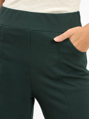 Flex Pull On Slim Jeggings - Dark Green