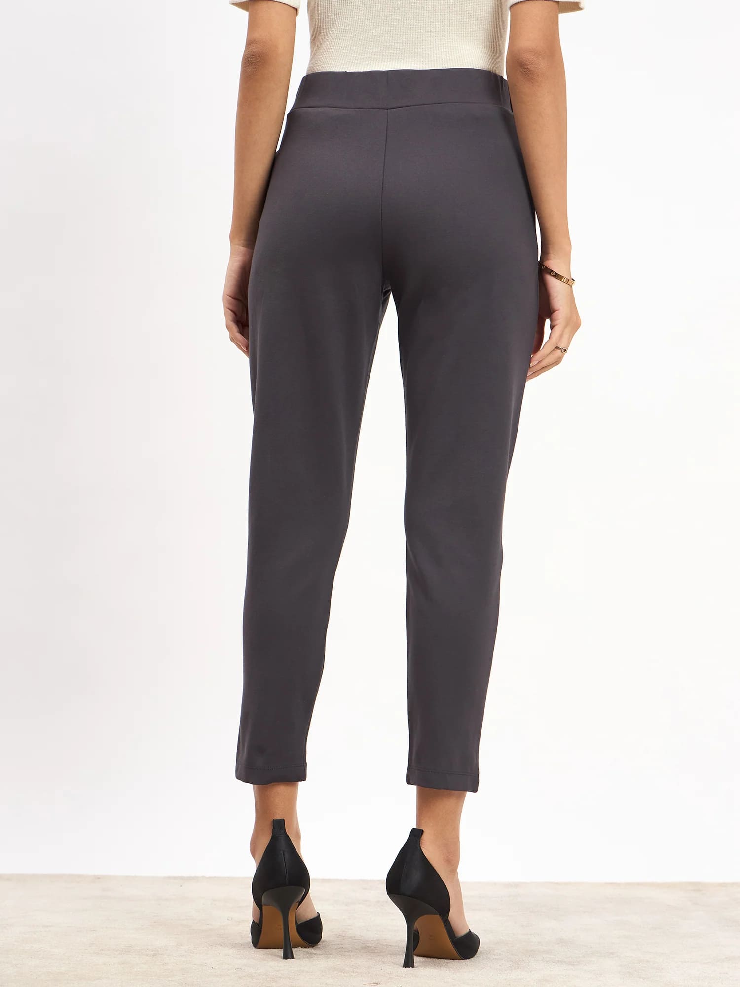 Flex Pull On Slim Jeggings - Dark Grey