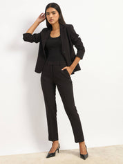 Earnest Mid Rise Slim Pants - Jet Black