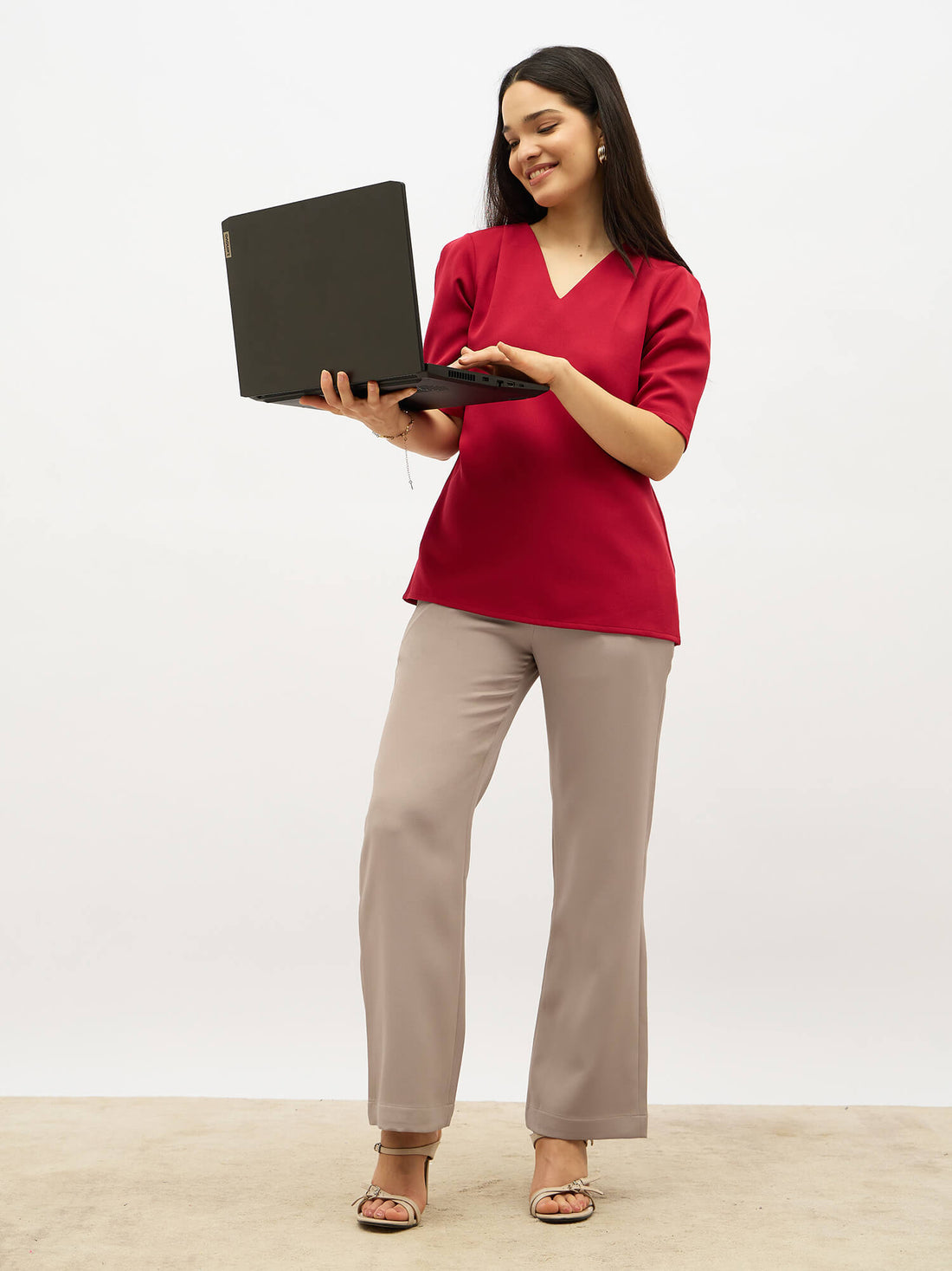Lupin Formal Side Zip Pant-Greige