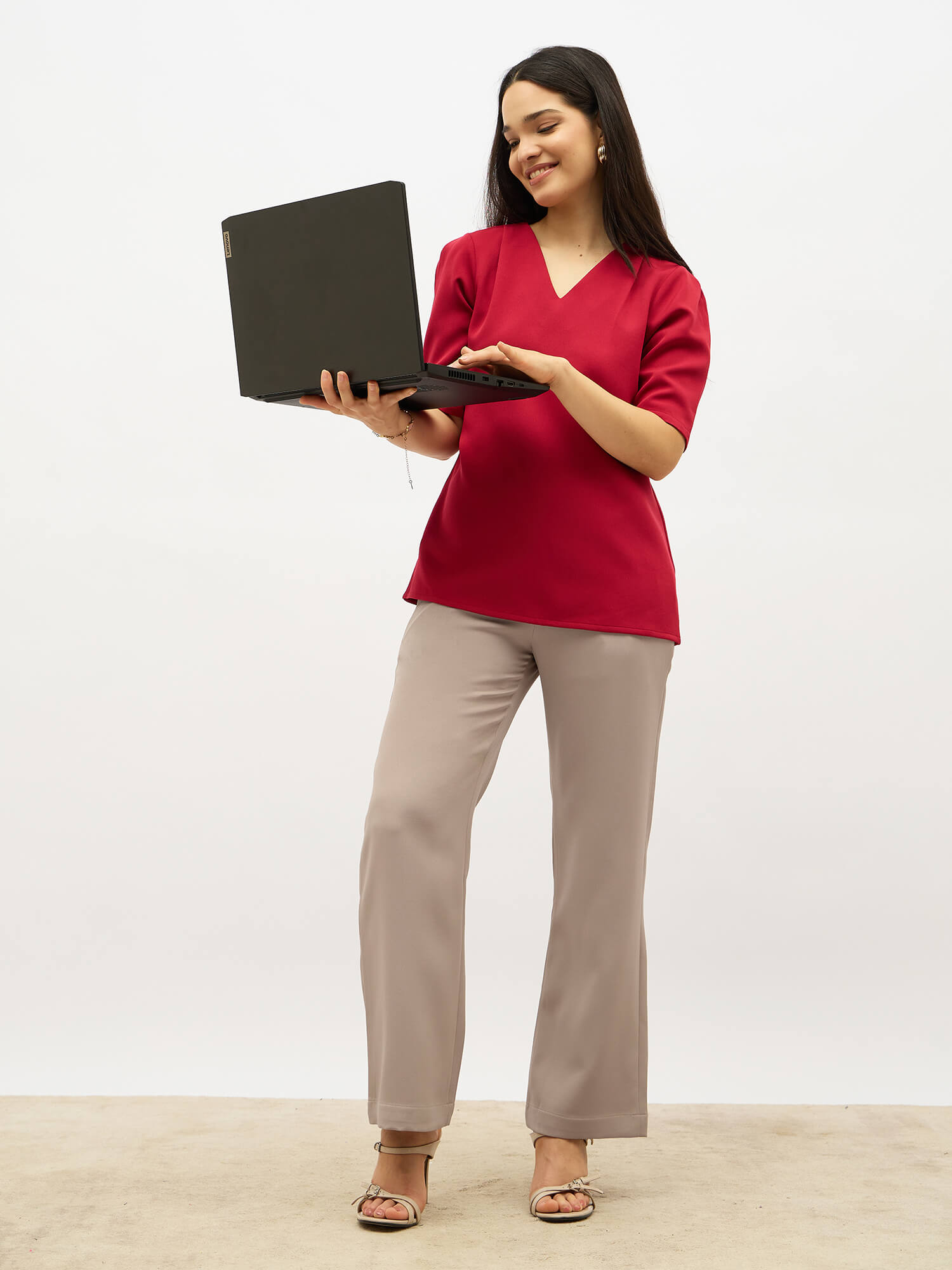 Lupin Formal Side Zip Pant-Greige