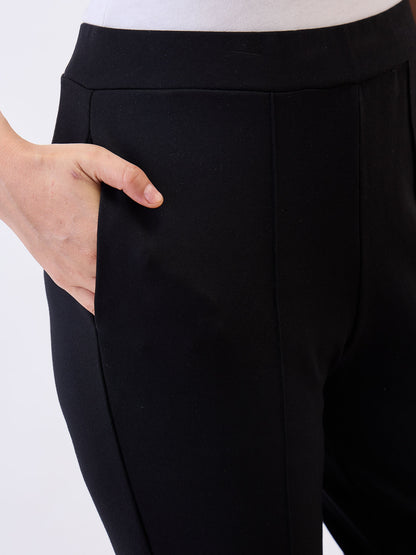 Limitless Bootcut Ponte Pants-Black
