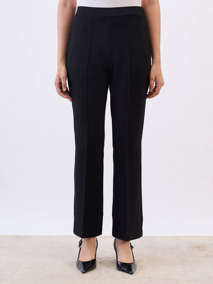 Limitless Bootcut Ponte Pants-Black