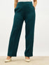Determined High Rise Straight Trousers-Bottle Green