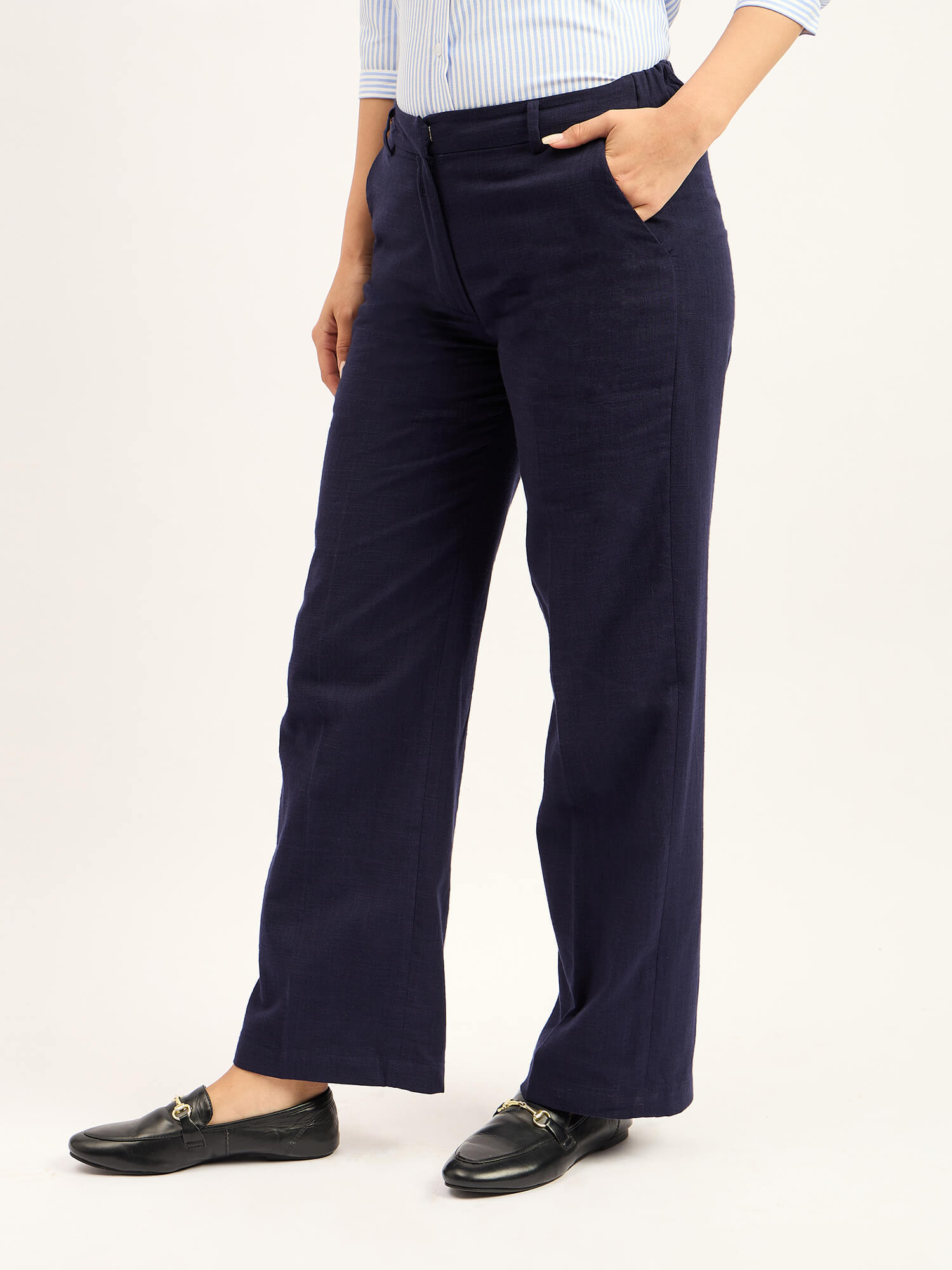 Reef Straight Fit Pants - Navy Blue