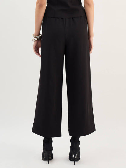 Avenne Elasticated Pull-on Pants-Black
