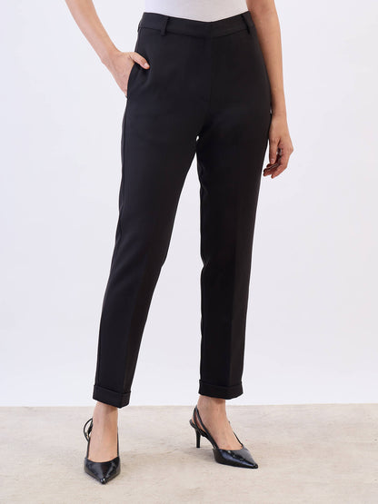 Lester Slim Fit Mid Rise Pant-Black